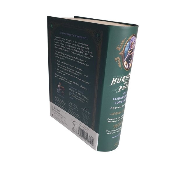 Murder Most Puzzling 500-Piece Puzzle Book Box Edition Clairvoyants Convention - Picture 4 of 6